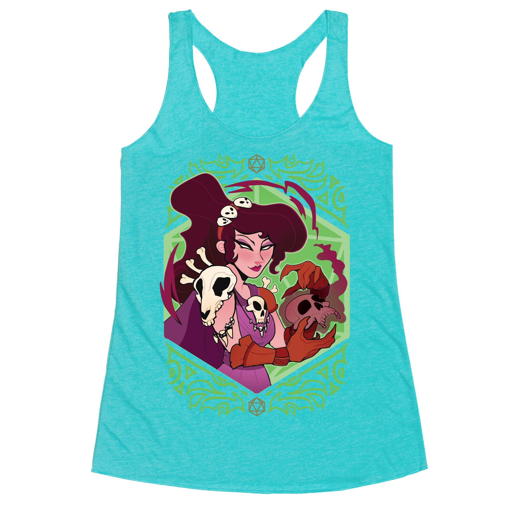 DnD Princesses Meg Necromancer Racerback Tank