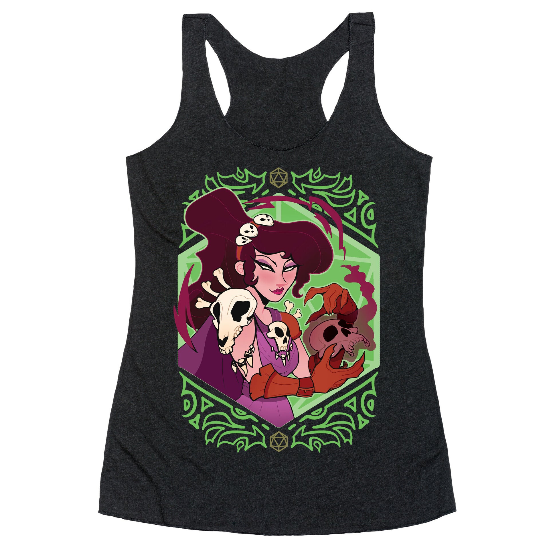 DnD Princesses Meg Necromancer Racerback Tank
