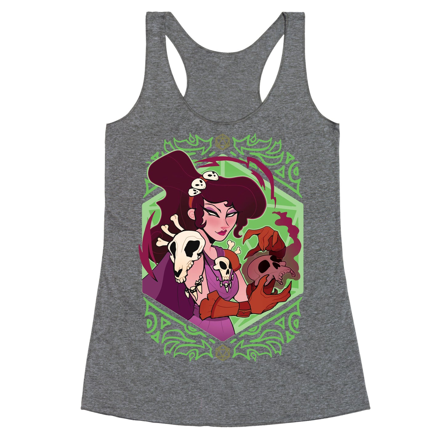 DnD Princesses Meg Necromancer Racerback Tank