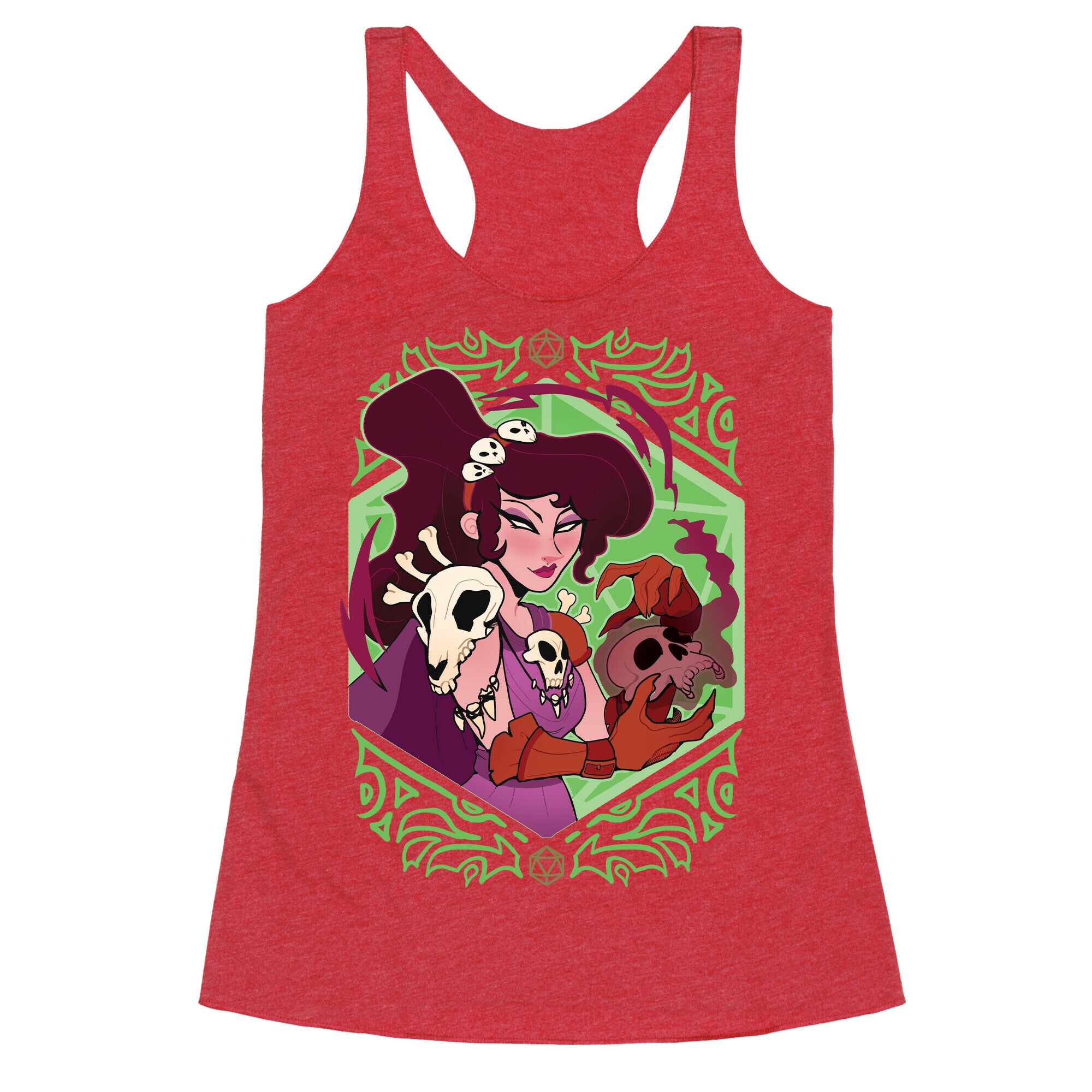 DnD Princesses Meg Necromancer Racerback Tank