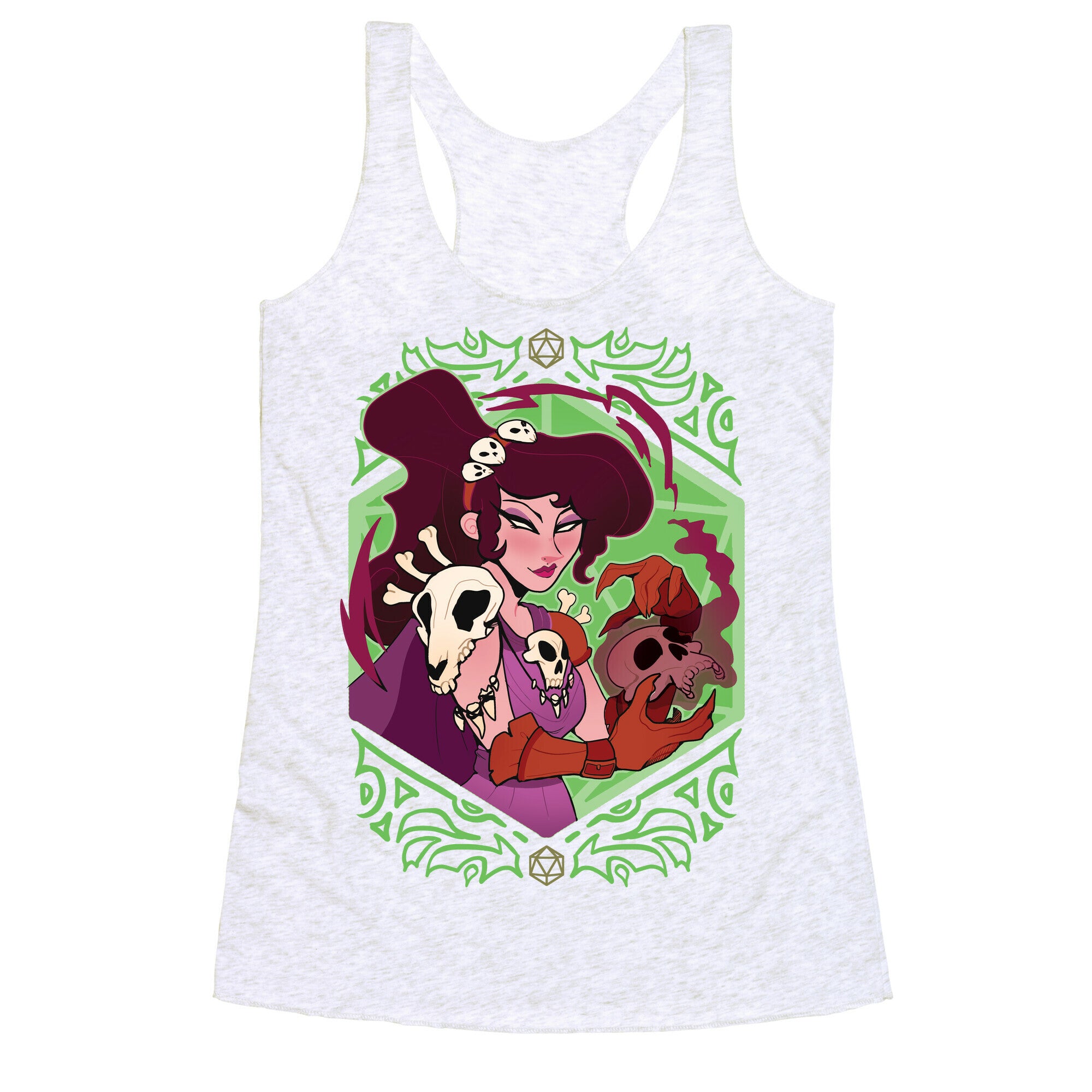 DnD Princesses Meg Necromancer Racerback Tank
