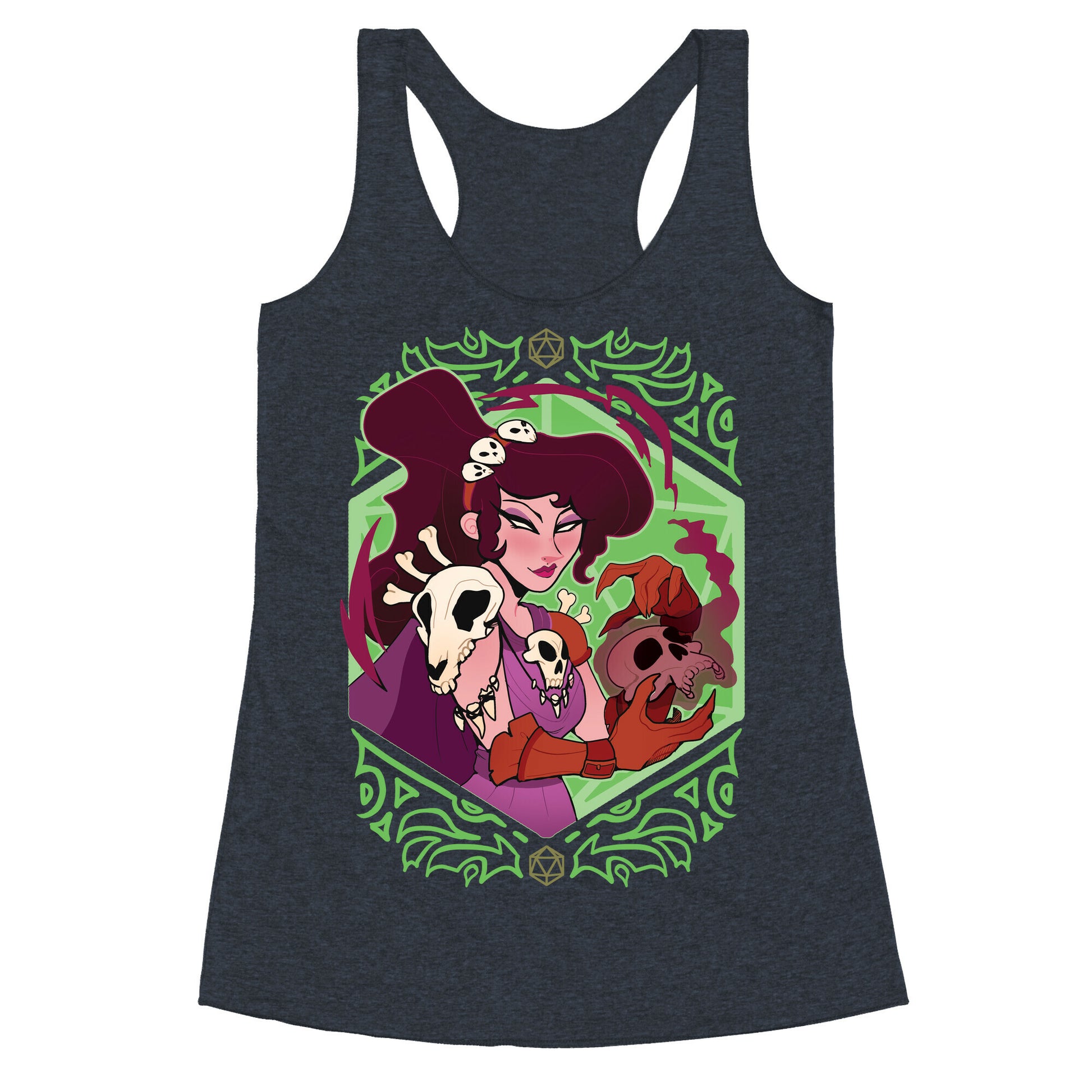 DnD Princesses Meg Necromancer Racerback Tank
