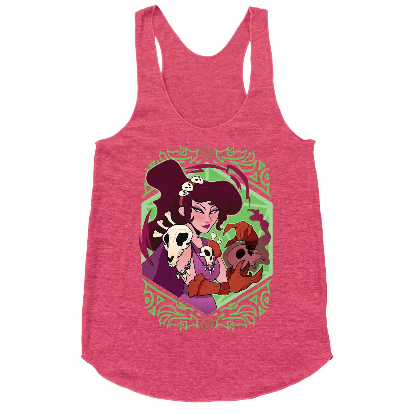 DnD Princesses Meg Necromancer Racerback Tank