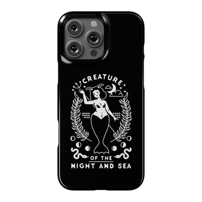 Creature of the Night and Sea Phone Case