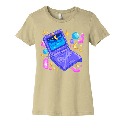 Pixelated Witchy Game Boy  Women's Cotton Tee