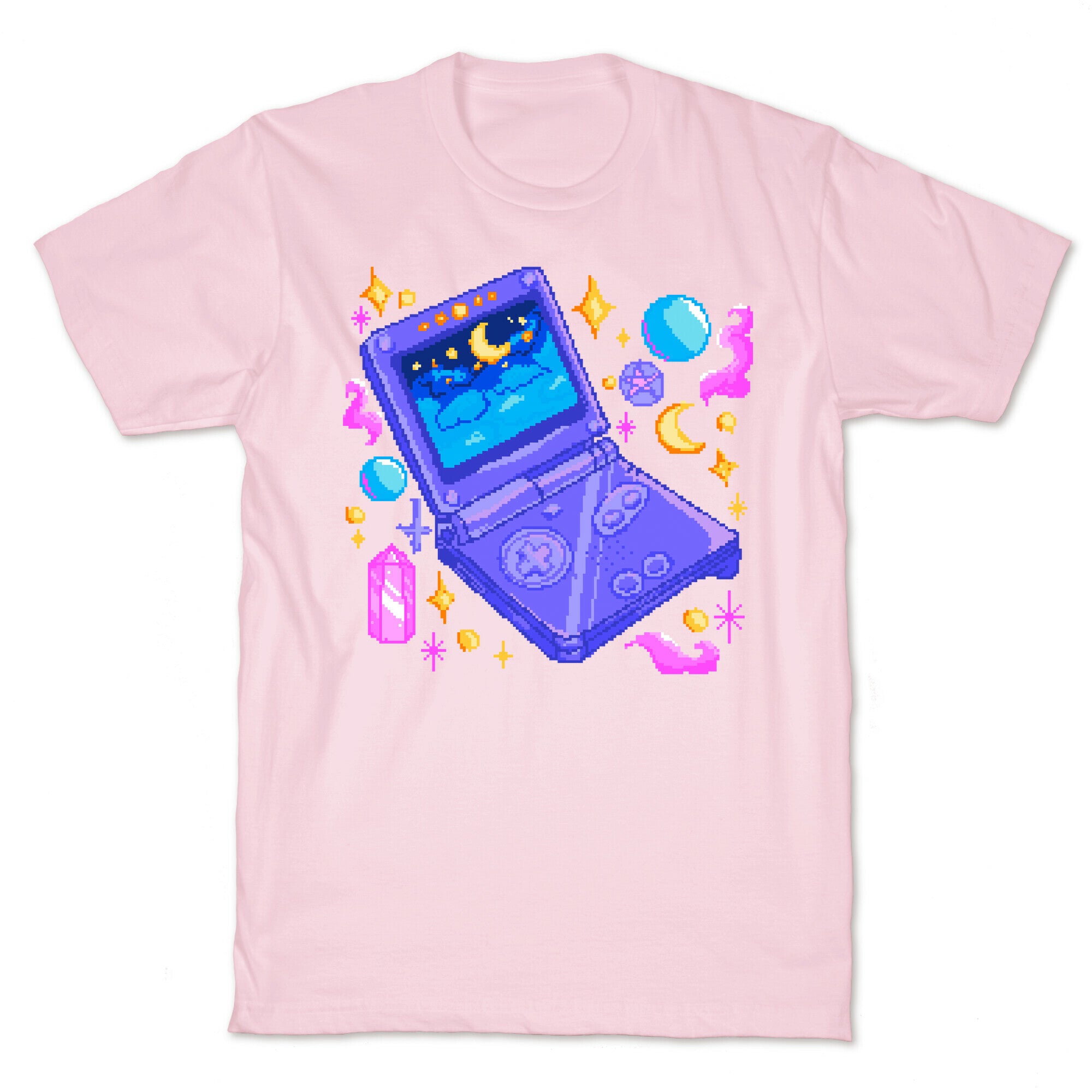 Pixelated Witchy Game Boy  T-Shirt