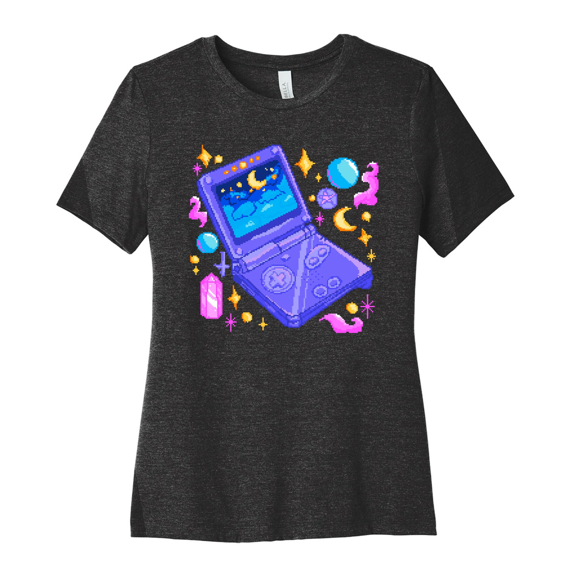 Pixelated Witchy Game Boy  Women's Cotton Tee