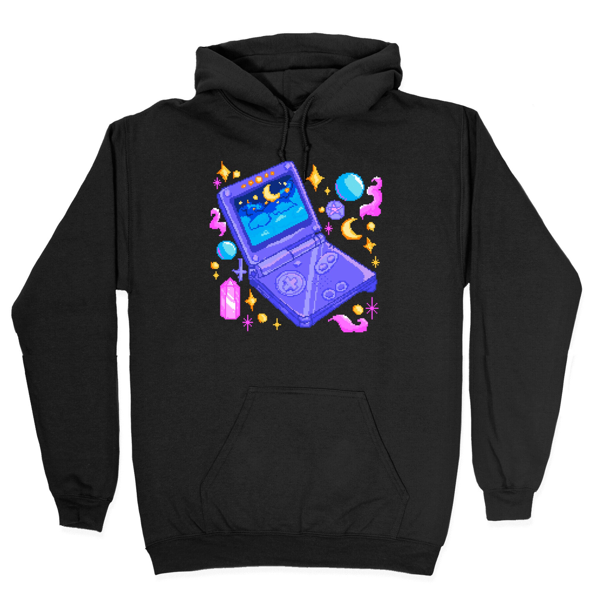 Pixelated Witchy Game Boy Hoodie