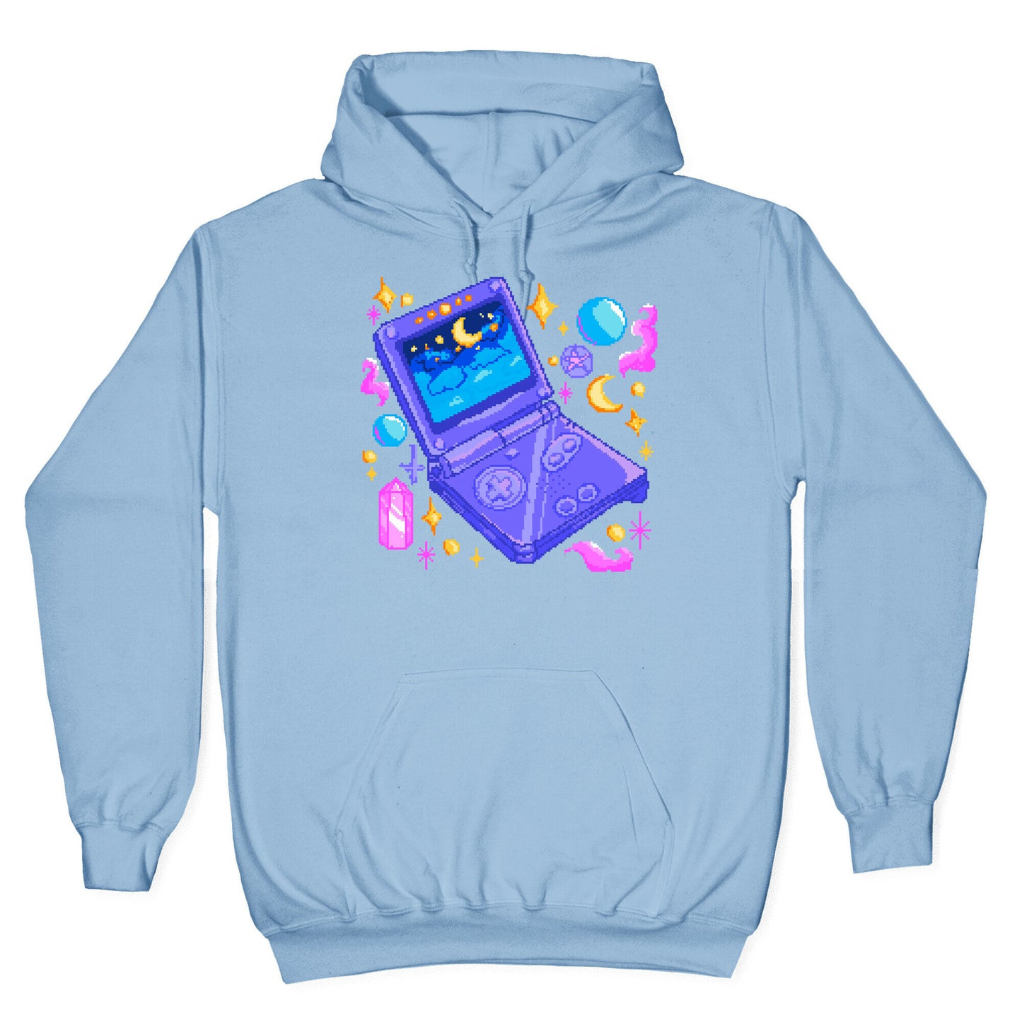 Pixelated Witchy Game Boy Hoodie