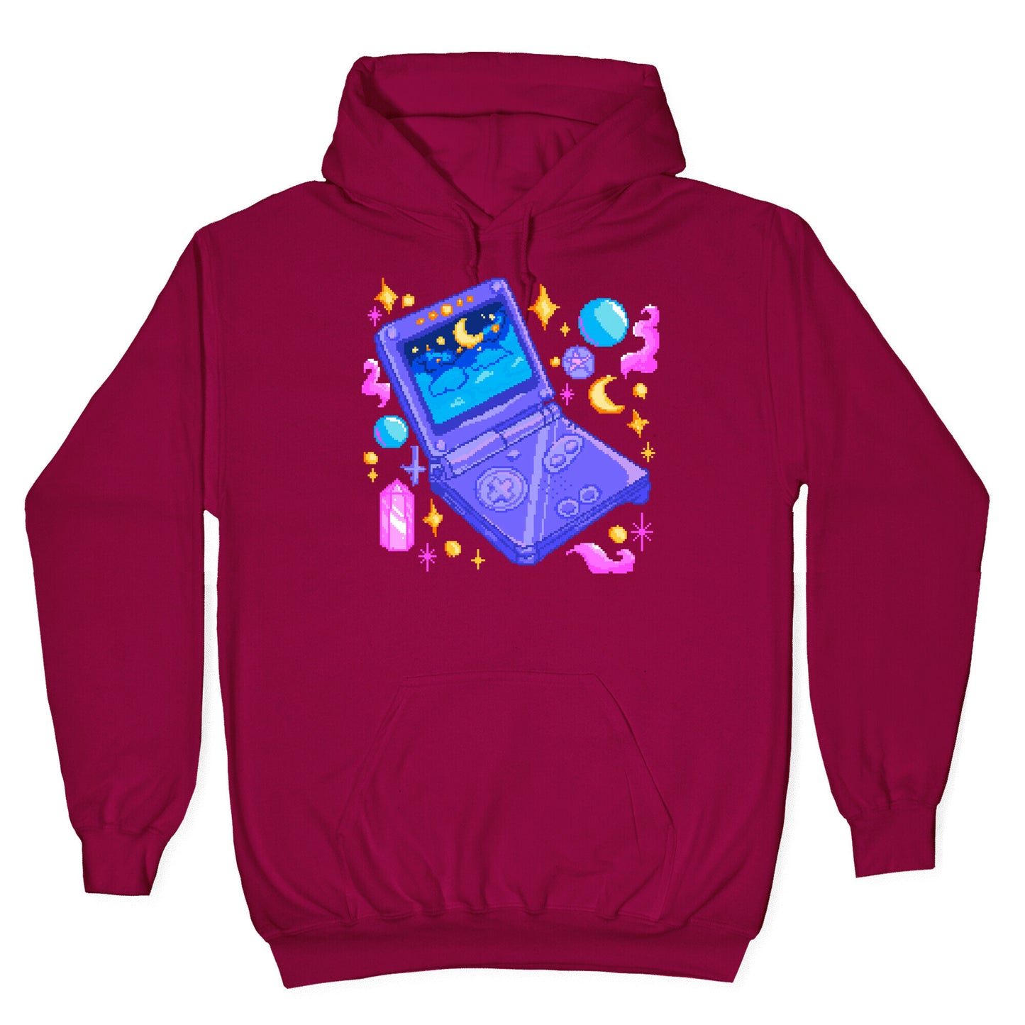 Pixelated Witchy Game Boy Hoodie