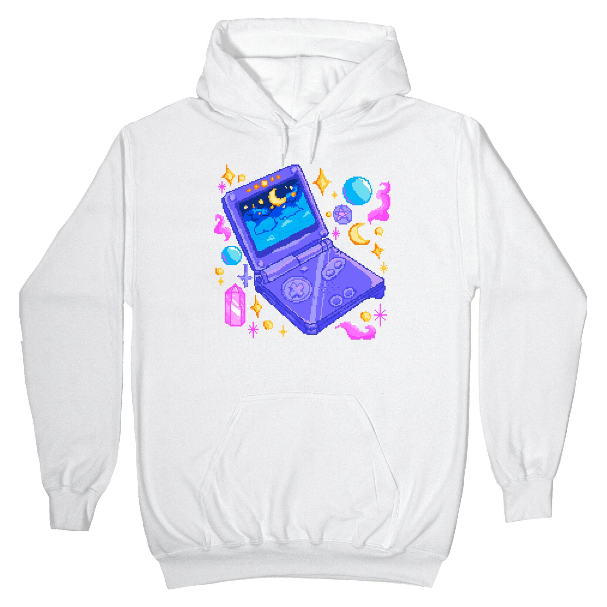 Pixelated Witchy Game Boy Hoodie