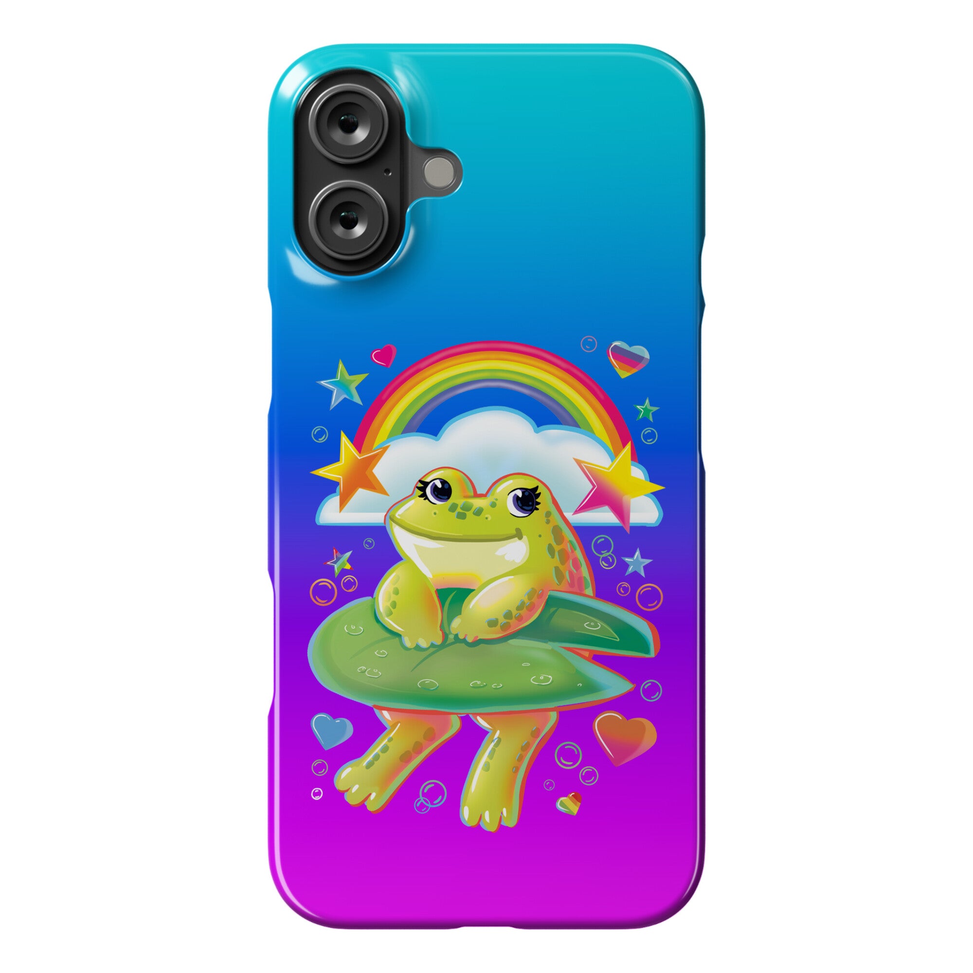 90's Rainbow Frog Phone Case