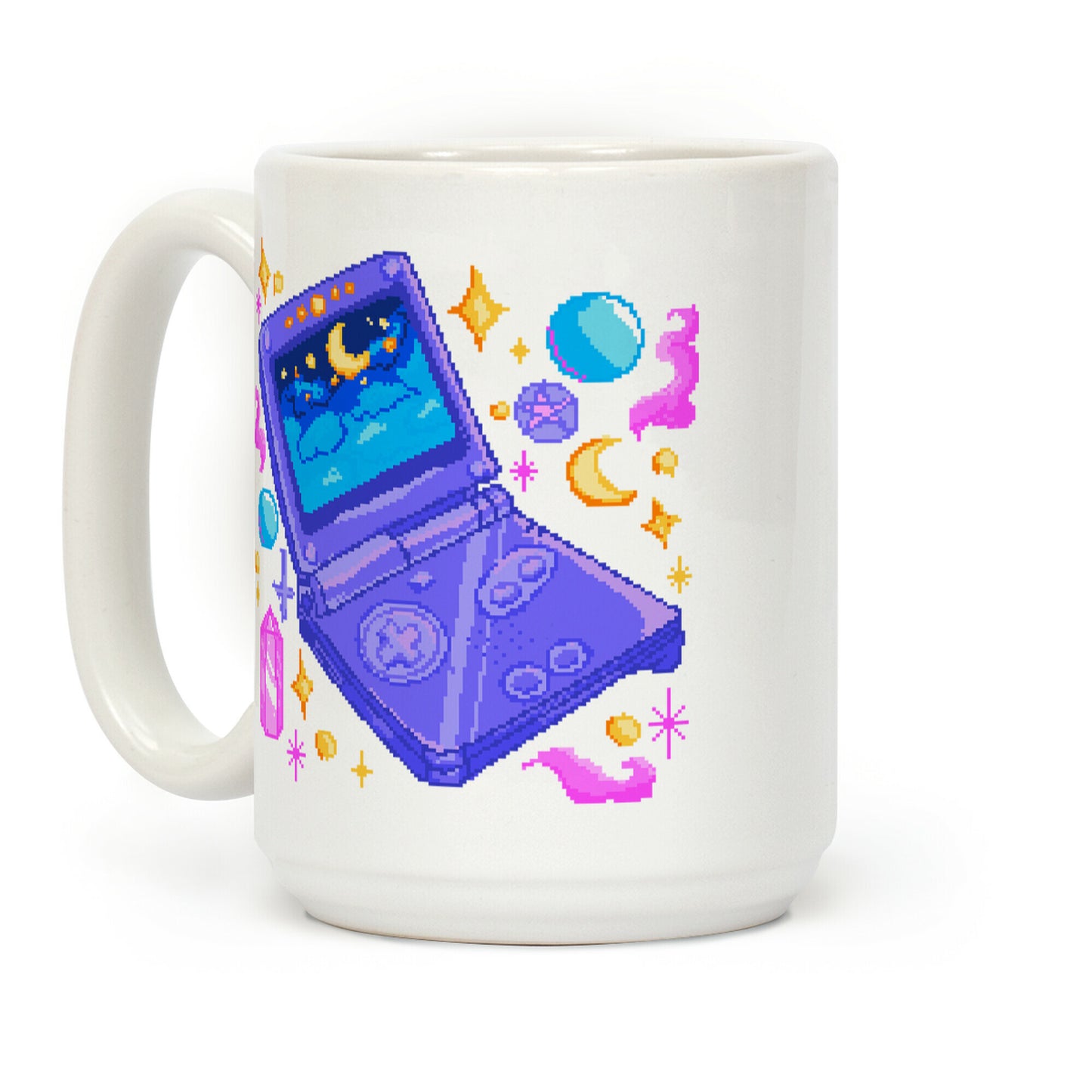 Pixelated Witchy Game Boy Coffee Mug