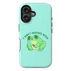 I Won't Hesitate Bitch Frog Phone Case