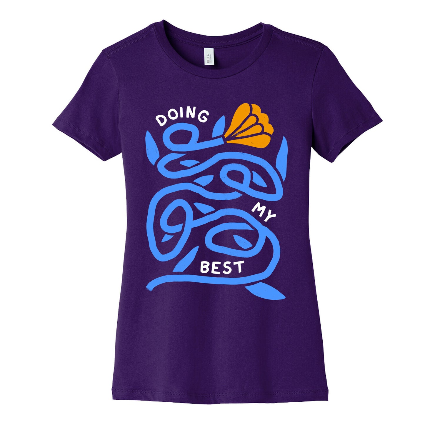 Doing My Best (Tangled Flower) Women's Cotton Tee