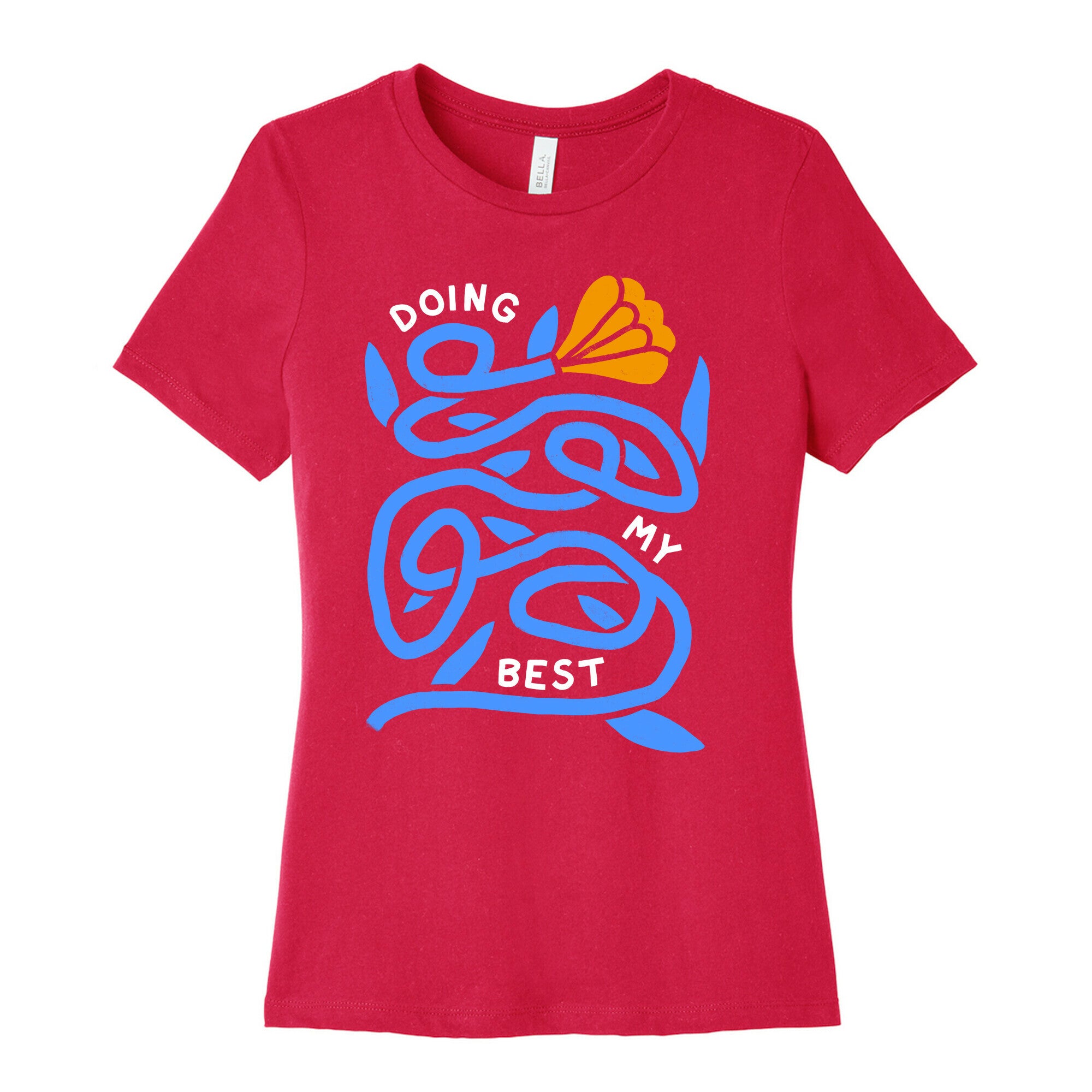 Doing My Best (Tangled Flower) Women's Cotton Tee