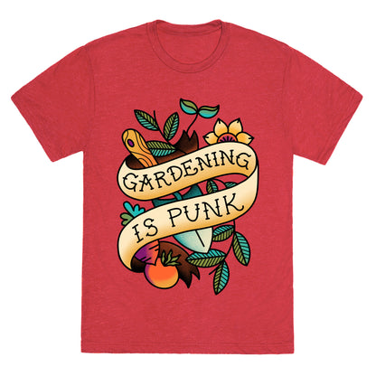 Gardening Is Punk Unisex Triblend Tee