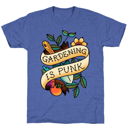 Gardening Is Punk Unisex Triblend Tee