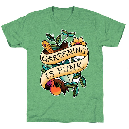 Gardening Is Punk Unisex Triblend Tee