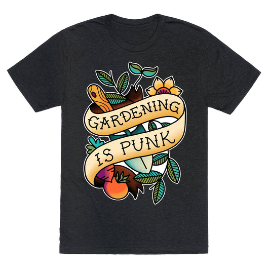 Gardening Is Punk Unisex Triblend Tee