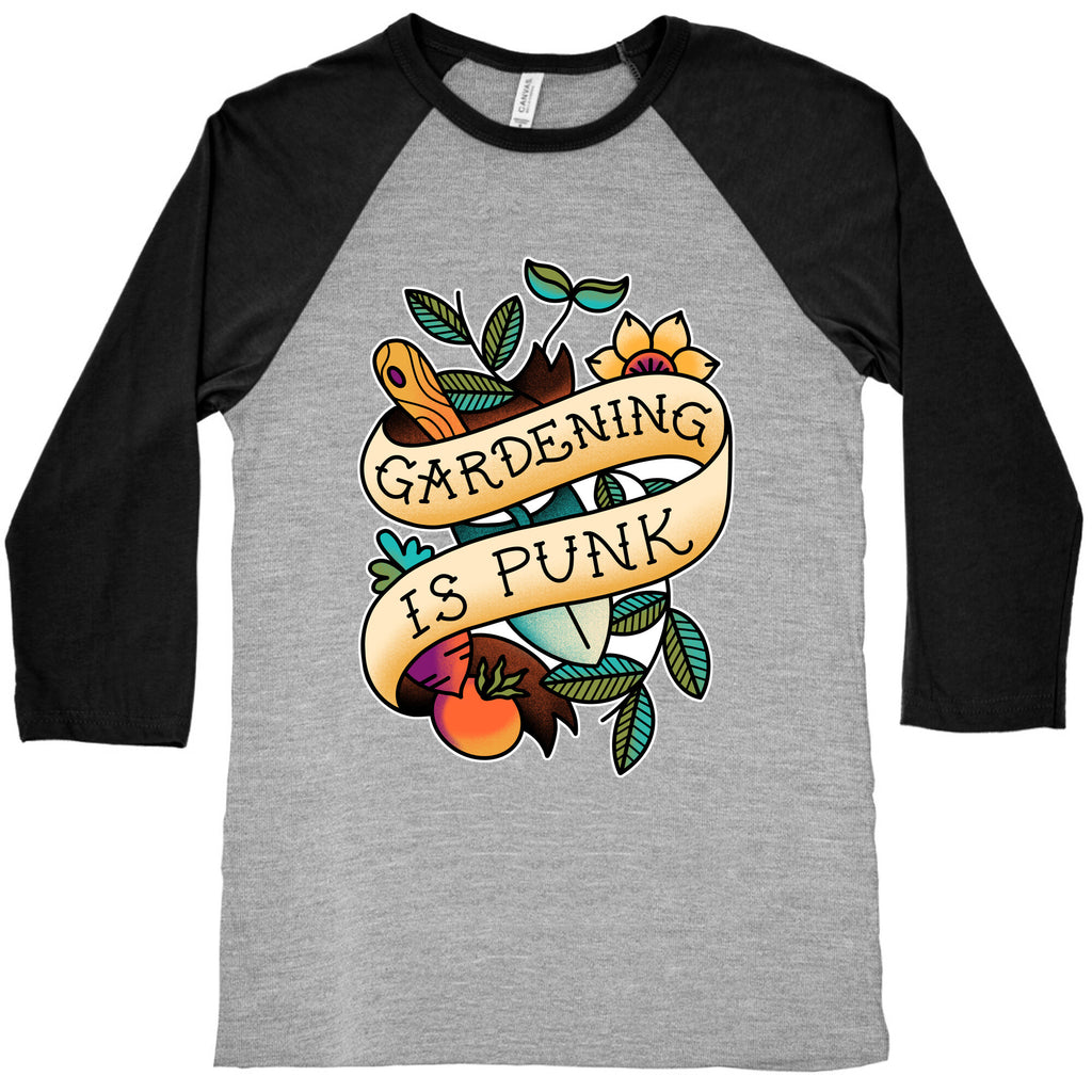 Gardening Is Punk Baseball Tee
