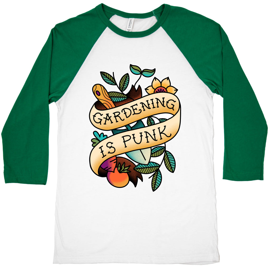 Gardening Is Punk Baseball Tee