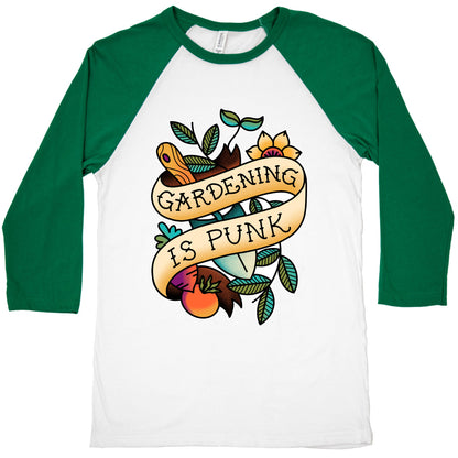 Gardening Is Punk Baseball Tee