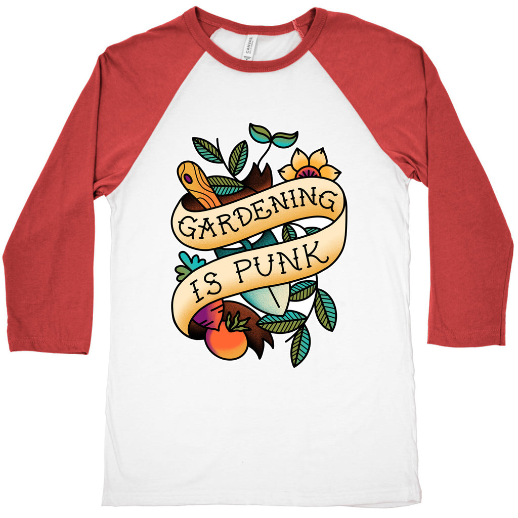 Gardening Is Punk Baseball Tee