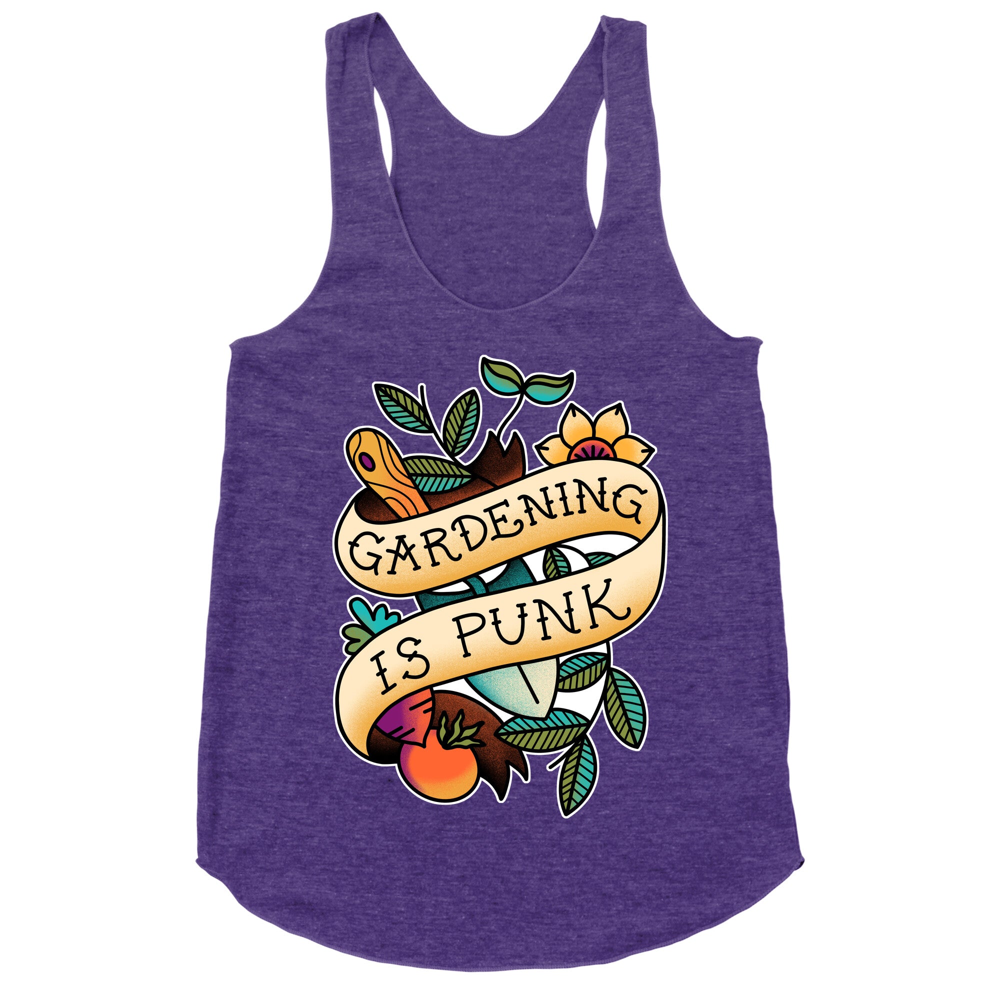 Gardening Is Punk Racerback Tank