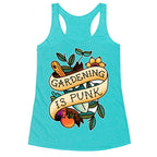 Gardening Is Punk Racerback Tank
