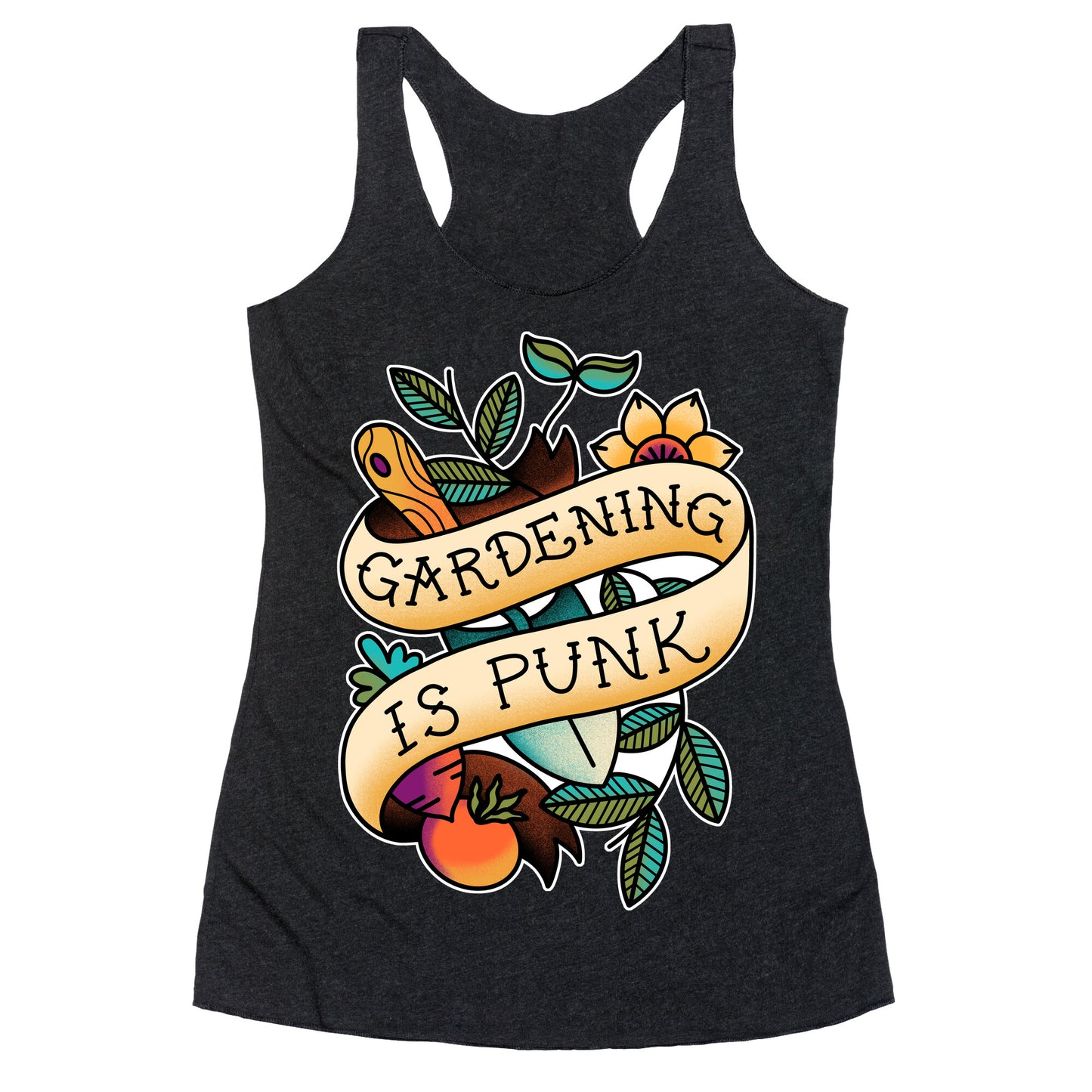 Gardening Is Punk Racerback Tank