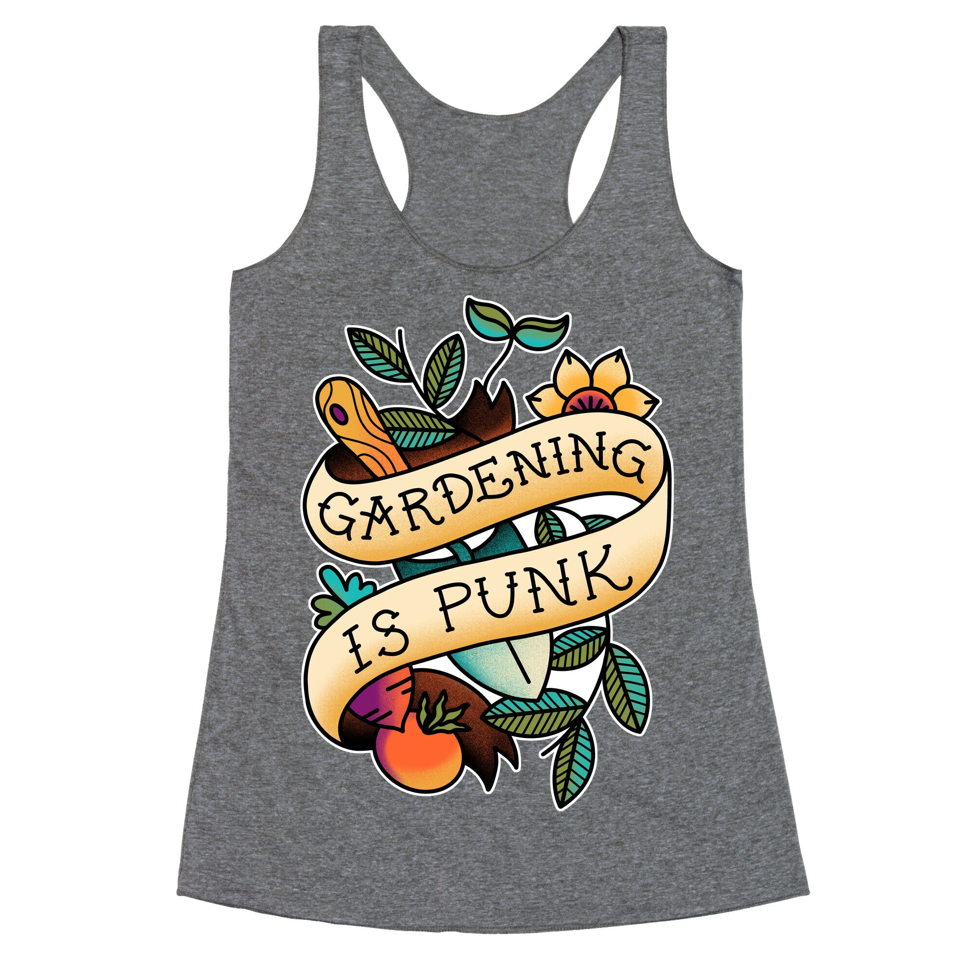 Gardening Is Punk Racerback Tank