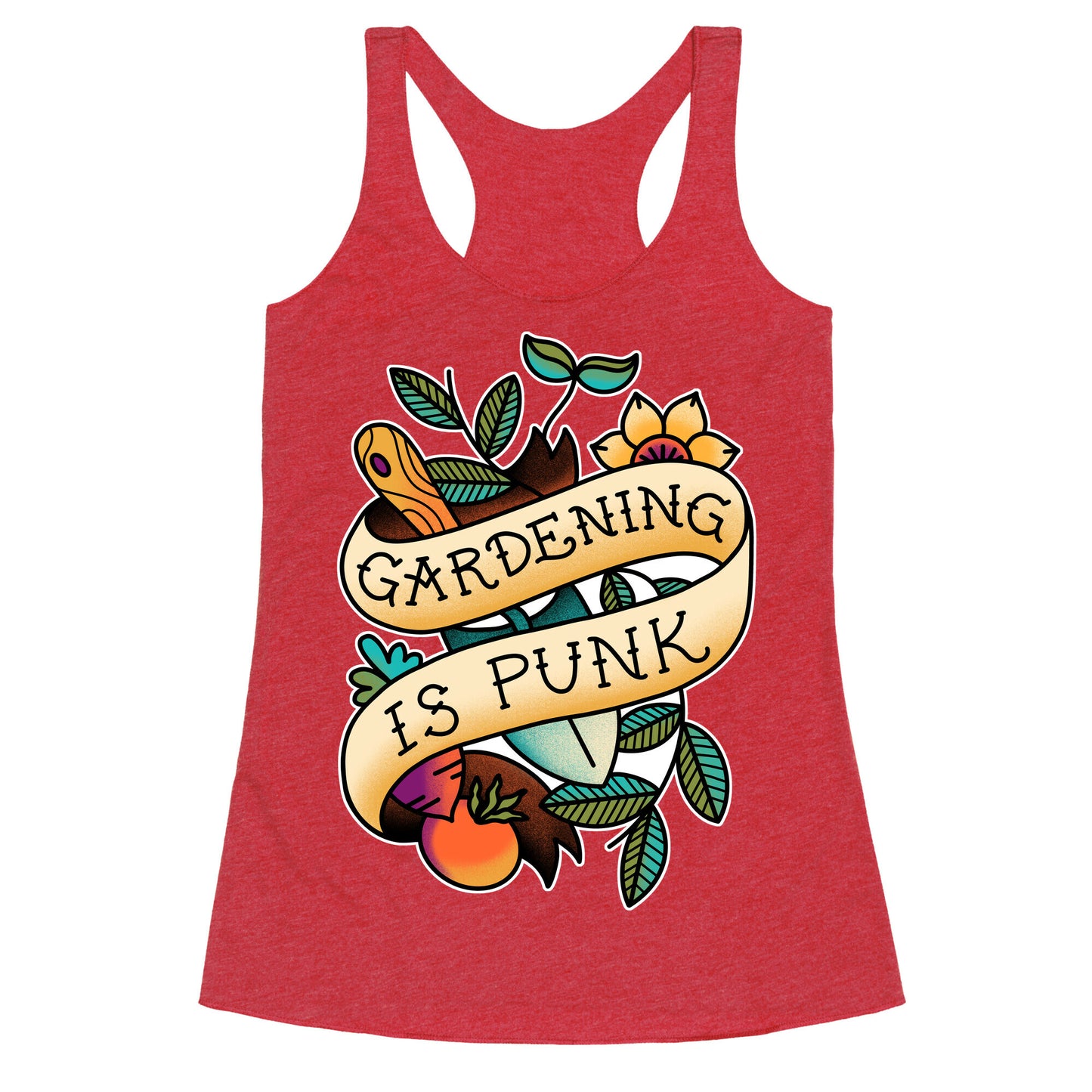 Gardening Is Punk Racerback Tank