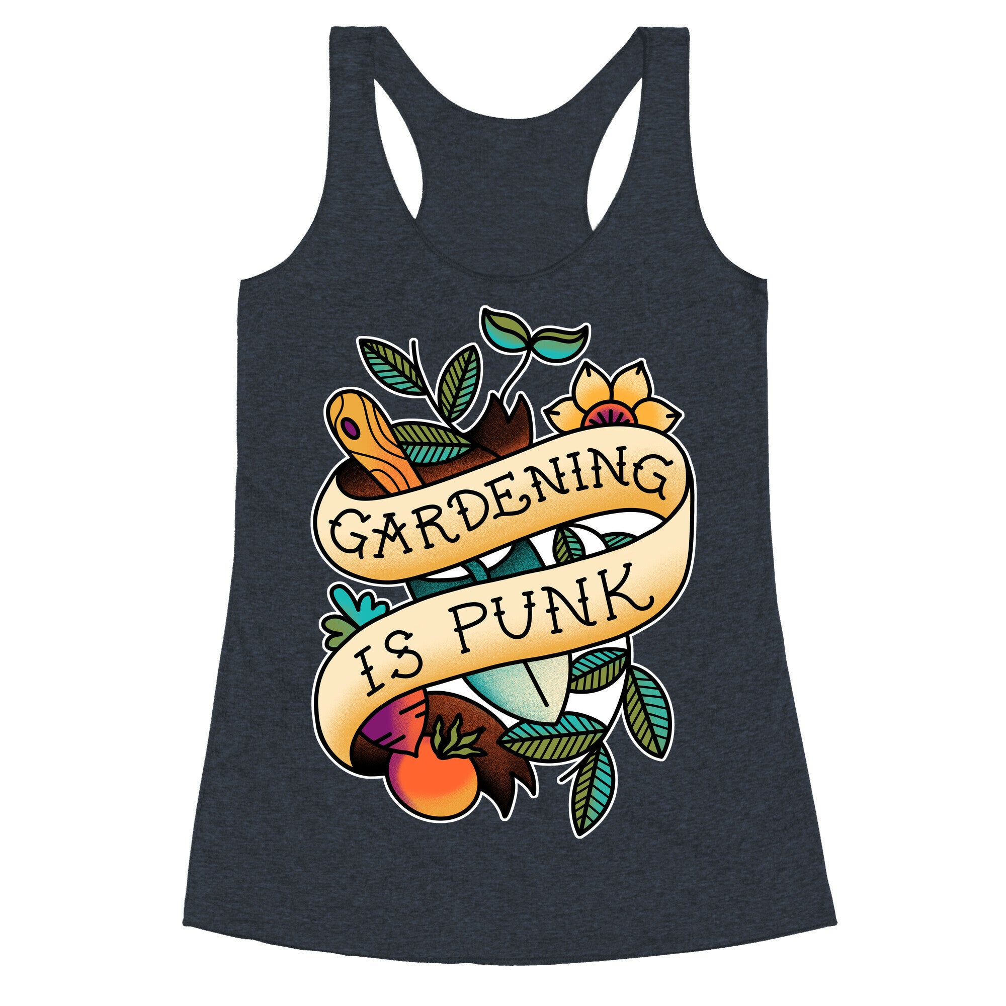 Gardening Is Punk Racerback Tank