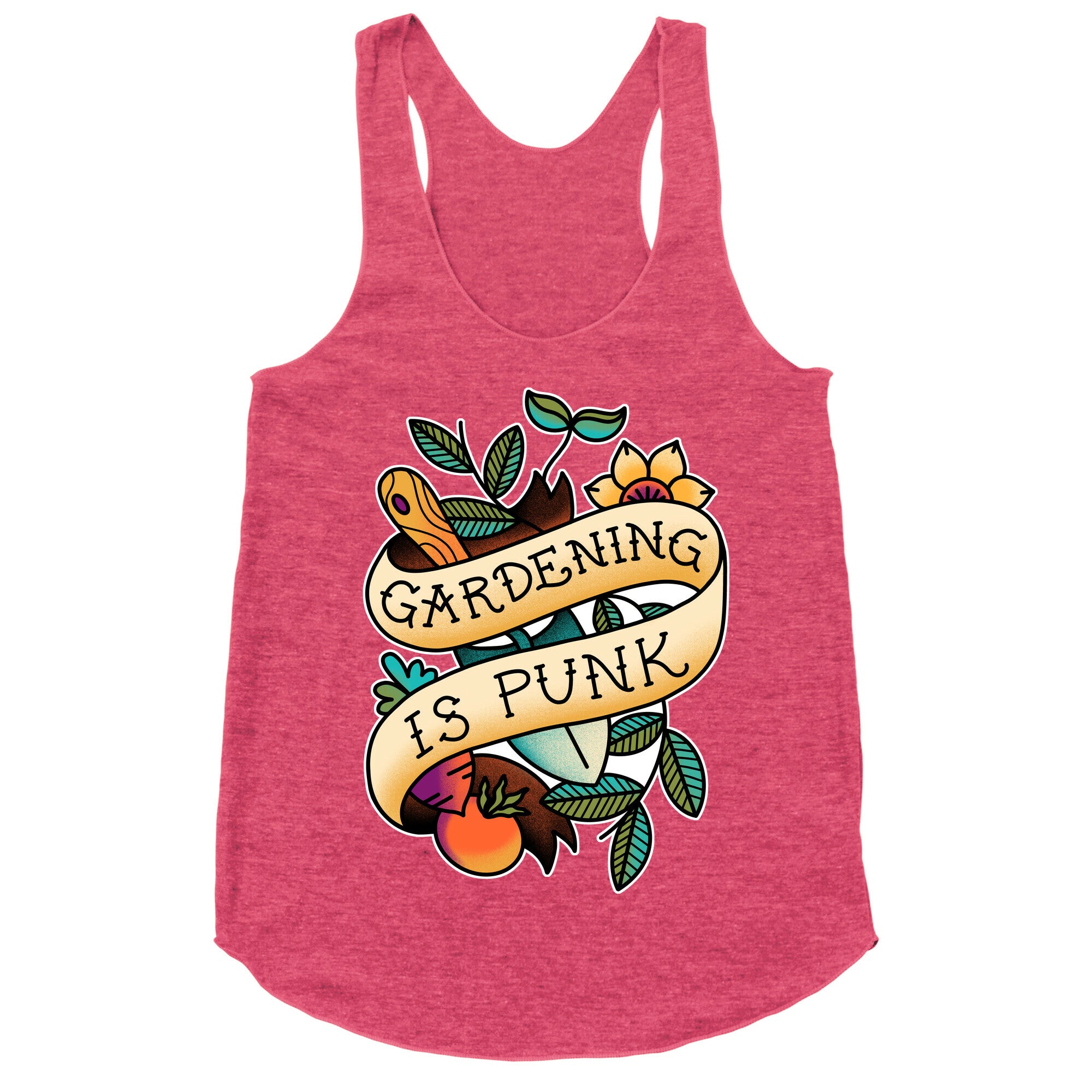 Gardening Is Punk Racerback Tank