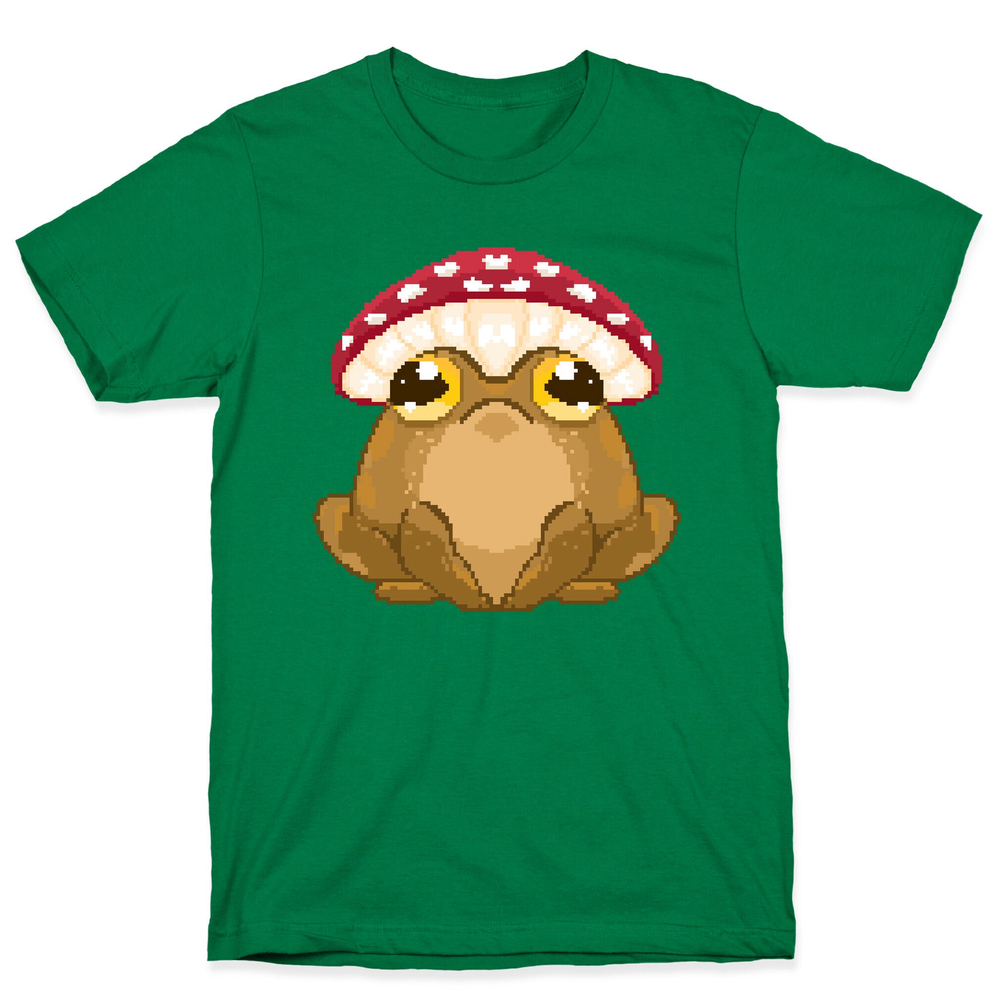 Pixelated Toad in Mushroom Hat T-Shirt