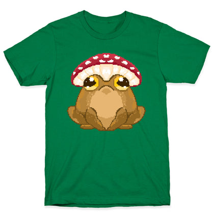 Pixelated Toad in Mushroom Hat T-Shirt