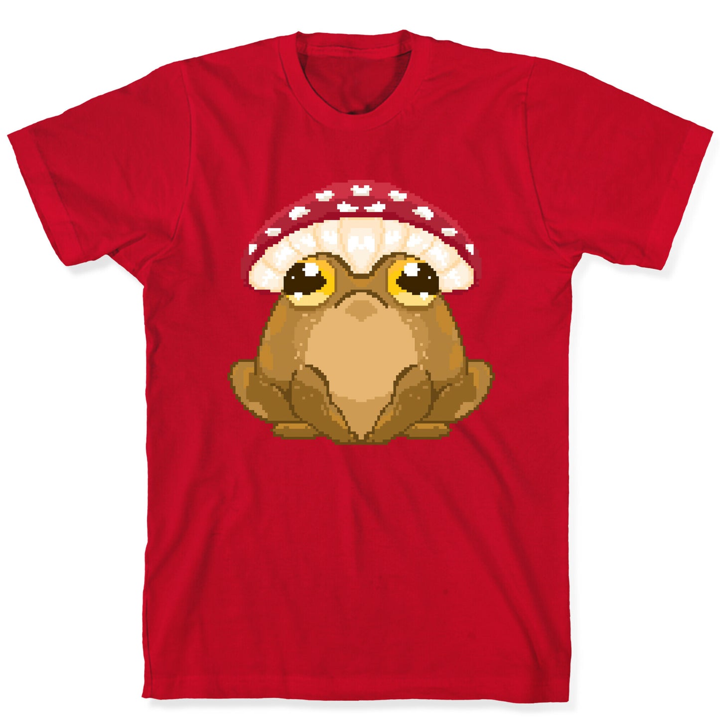 Pixelated Toad in Mushroom Hat T-Shirt