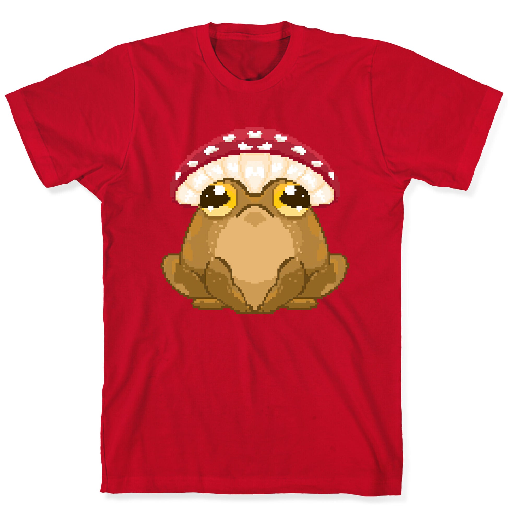 Pixelated Toad in Mushroom Hat T-Shirt