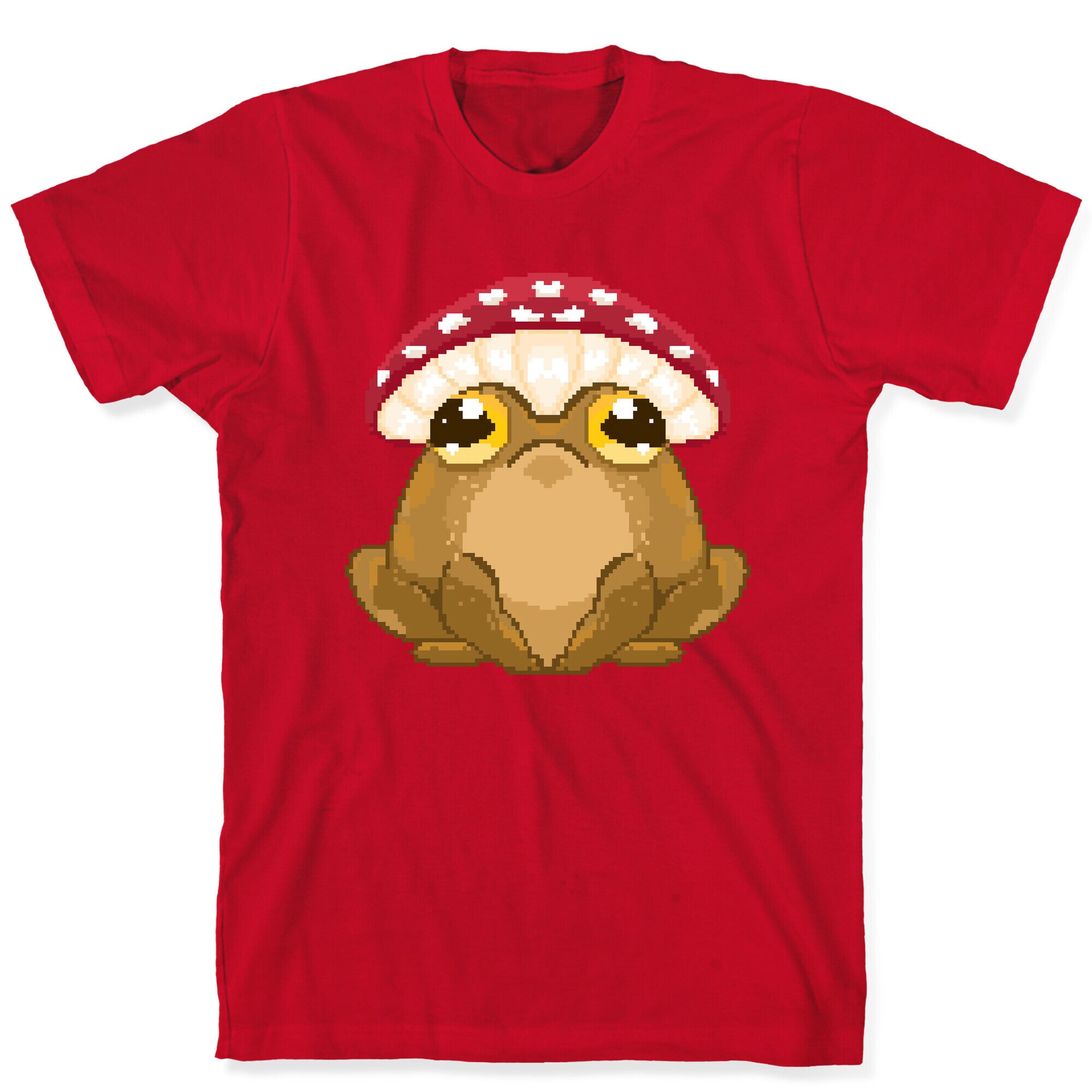 Pixelated Toad in Mushroom Hat T-Shirt