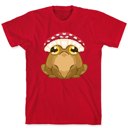 Pixelated Toad in Mushroom Hat T-Shirt