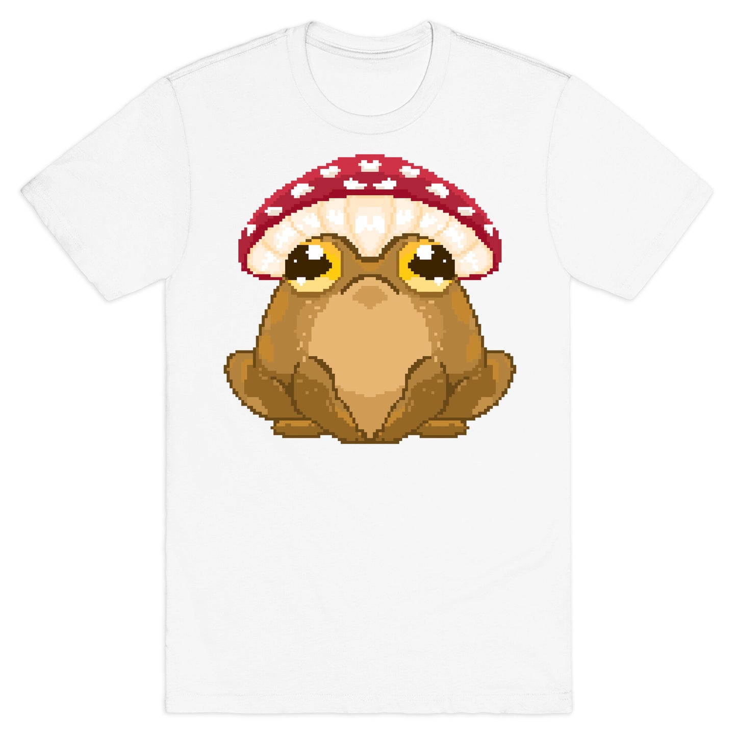 Pixelated Toad in Mushroom Hat T-Shirt