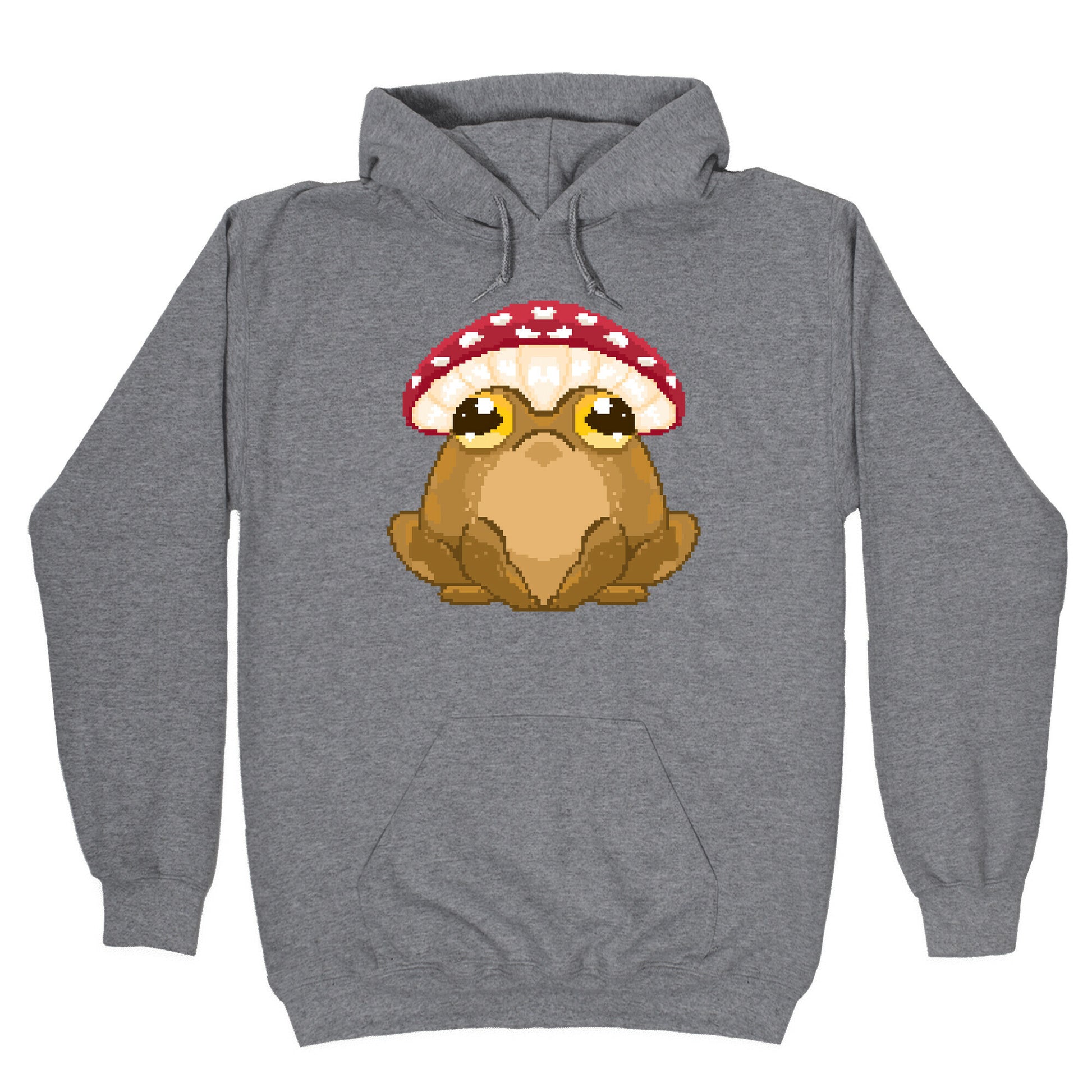 Pixelated Toad in Mushroom Hat Hoodie