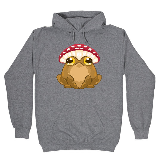 Pixelated Toad in Mushroom Hat Hoodie