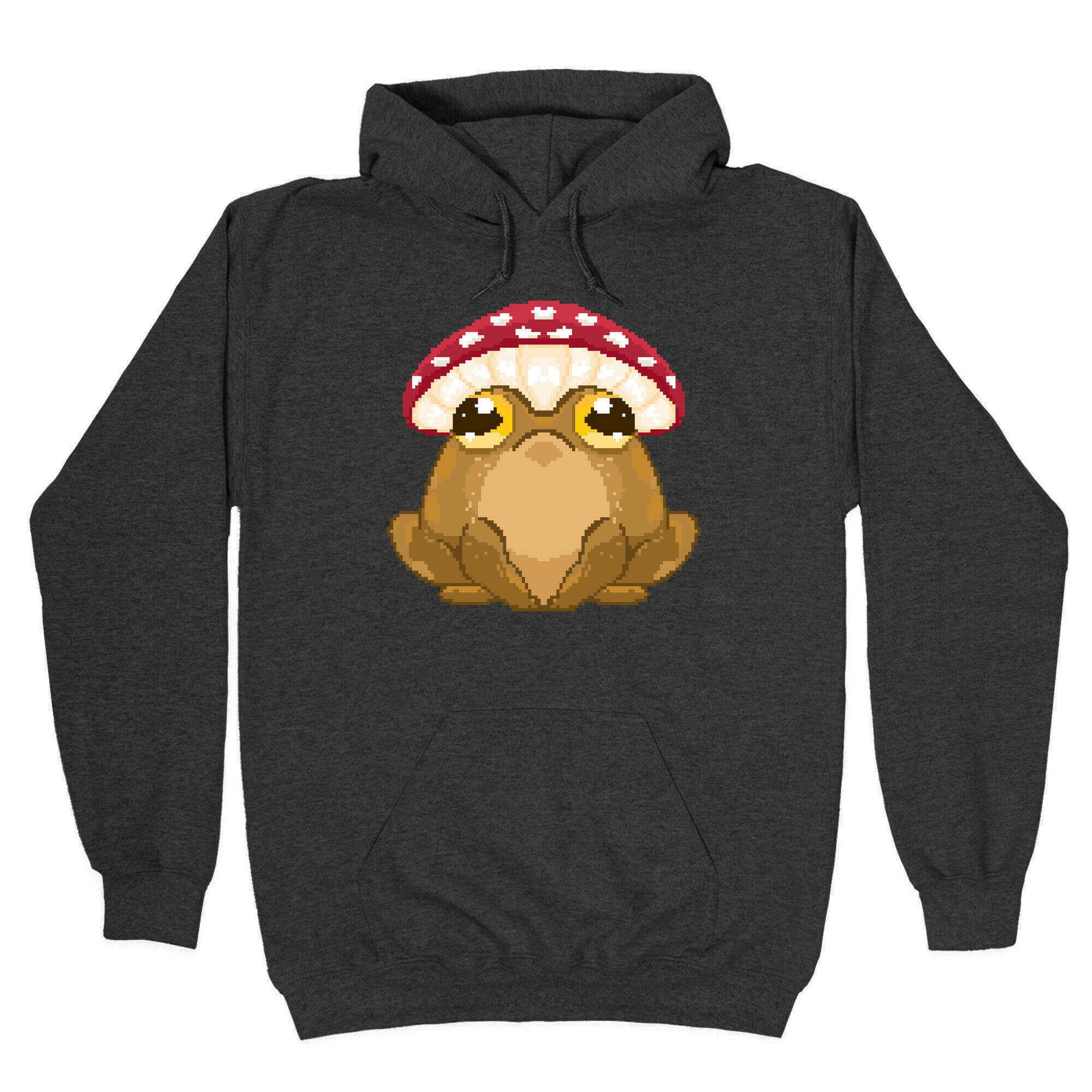 Pixelated Toad in Mushroom Hat Hoodie