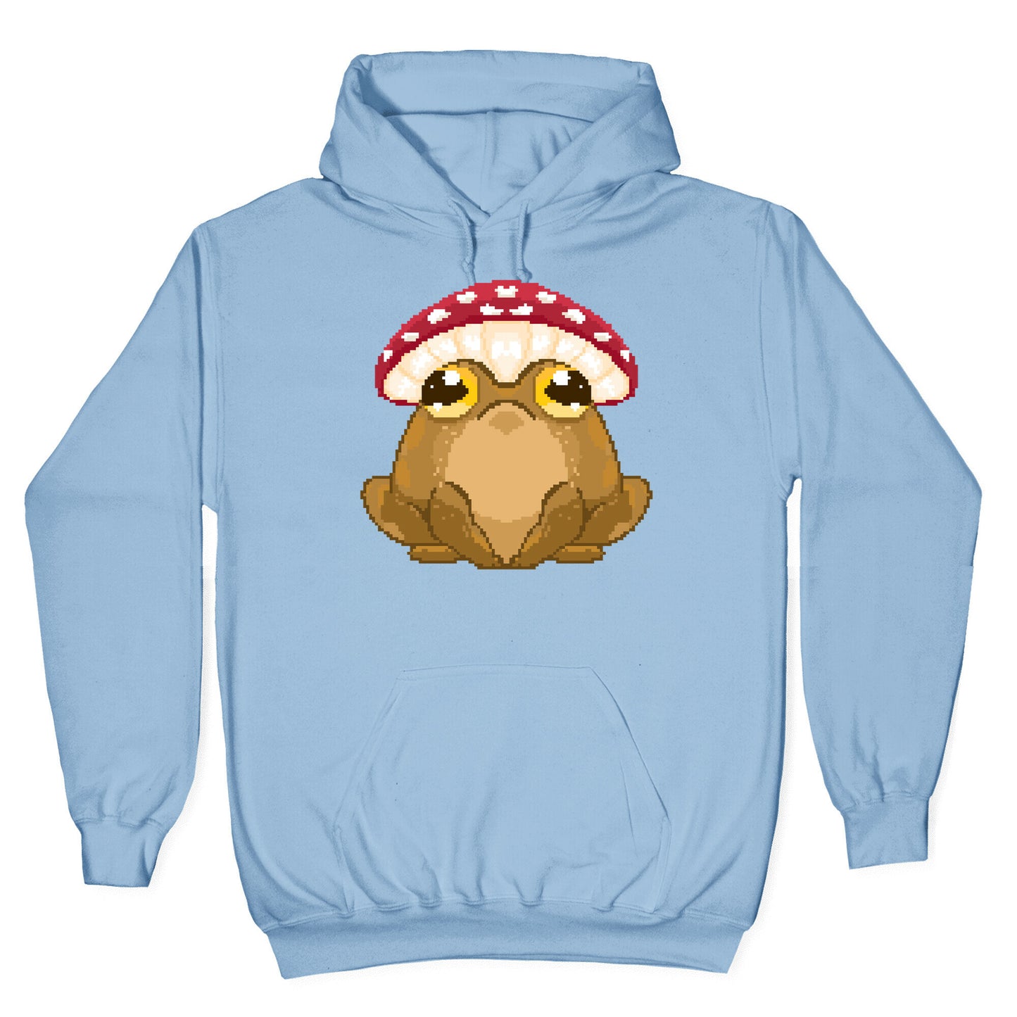 Pixelated Toad in Mushroom Hat Hoodie