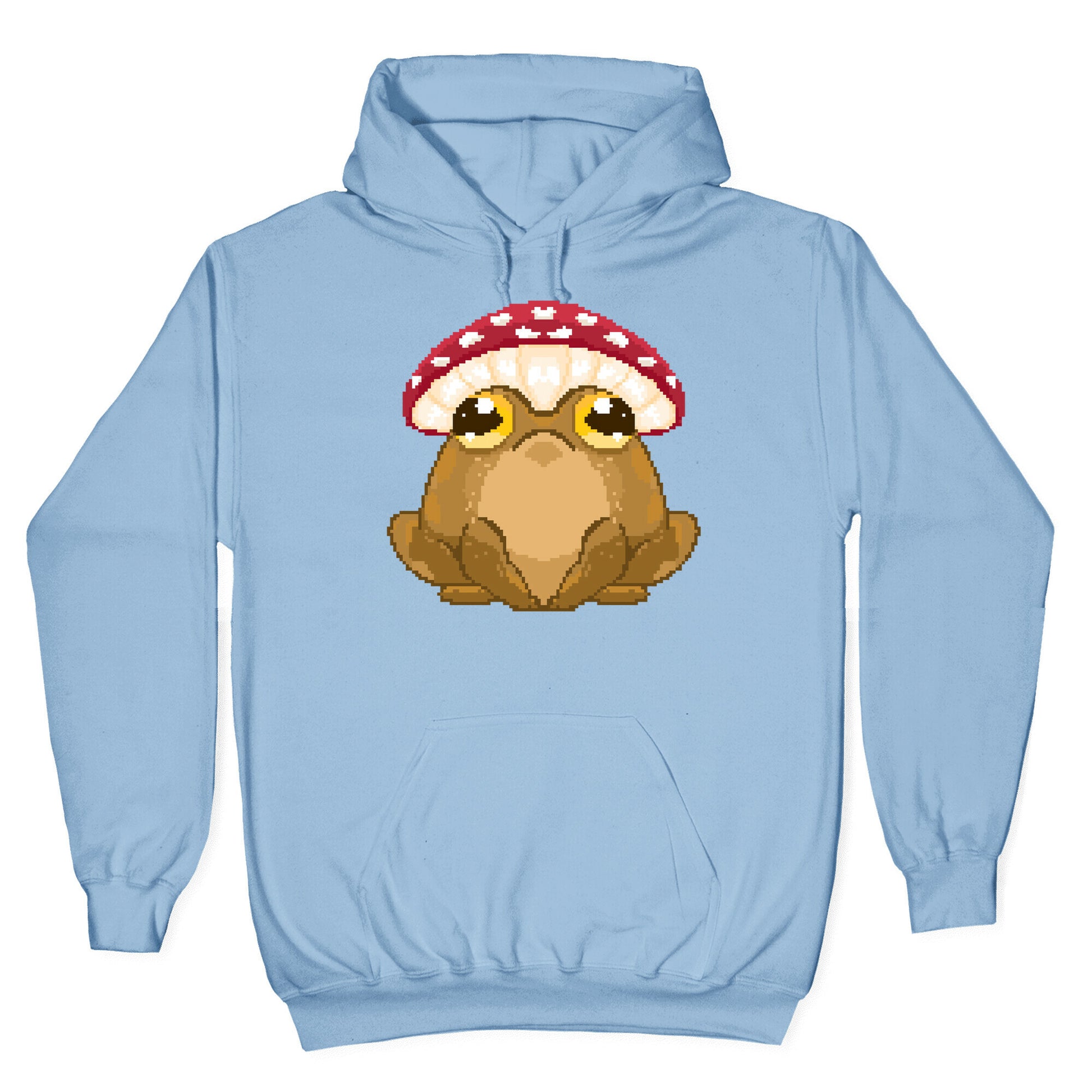 Pixelated Toad in Mushroom Hat Hoodie