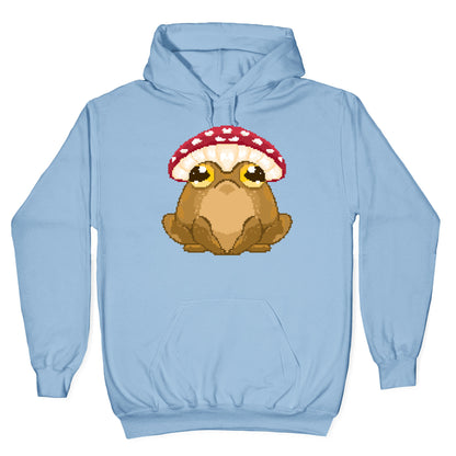 Pixelated Toad in Mushroom Hat Hoodie