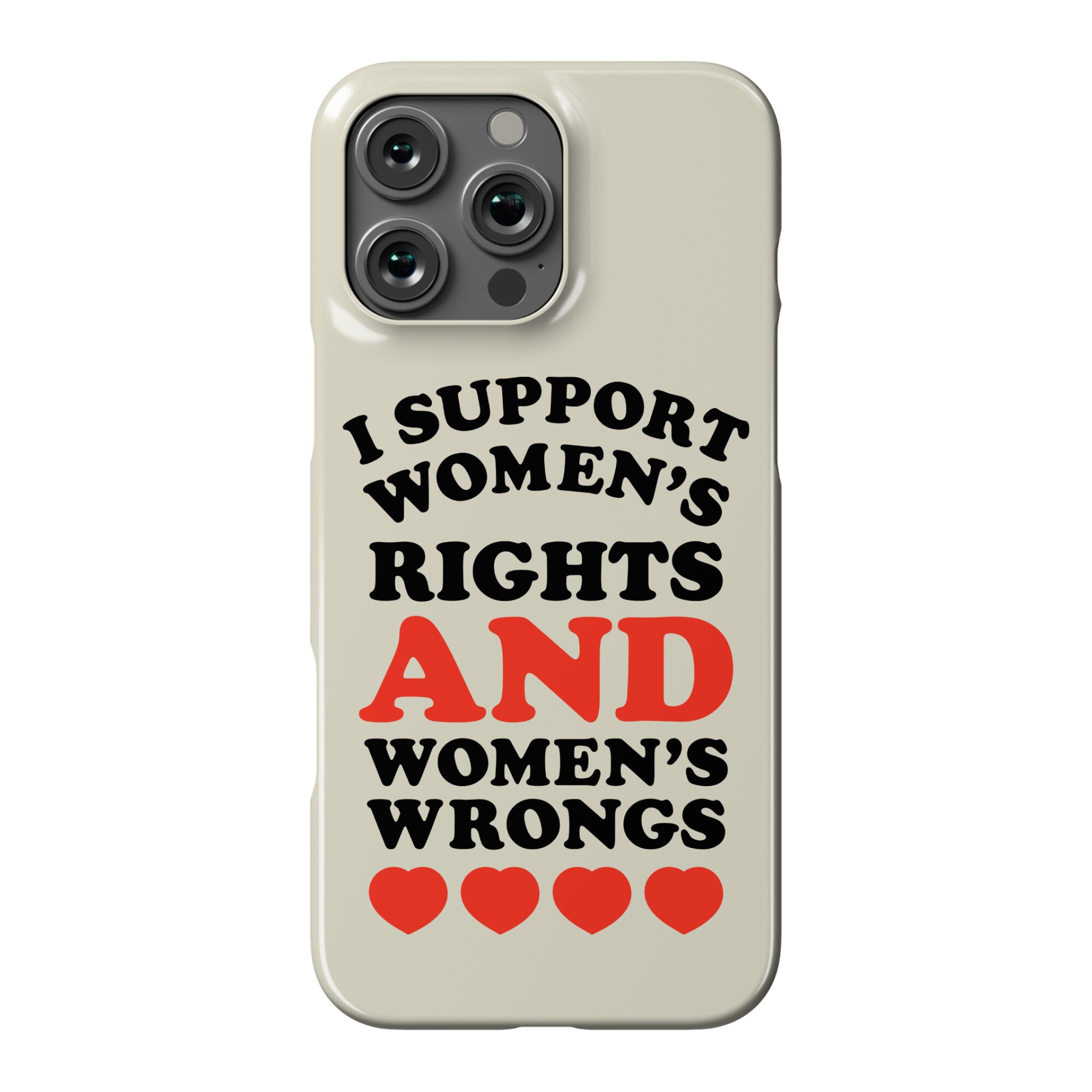 I Support Women's Rights AND Women's Wrongs <3 Phone Case