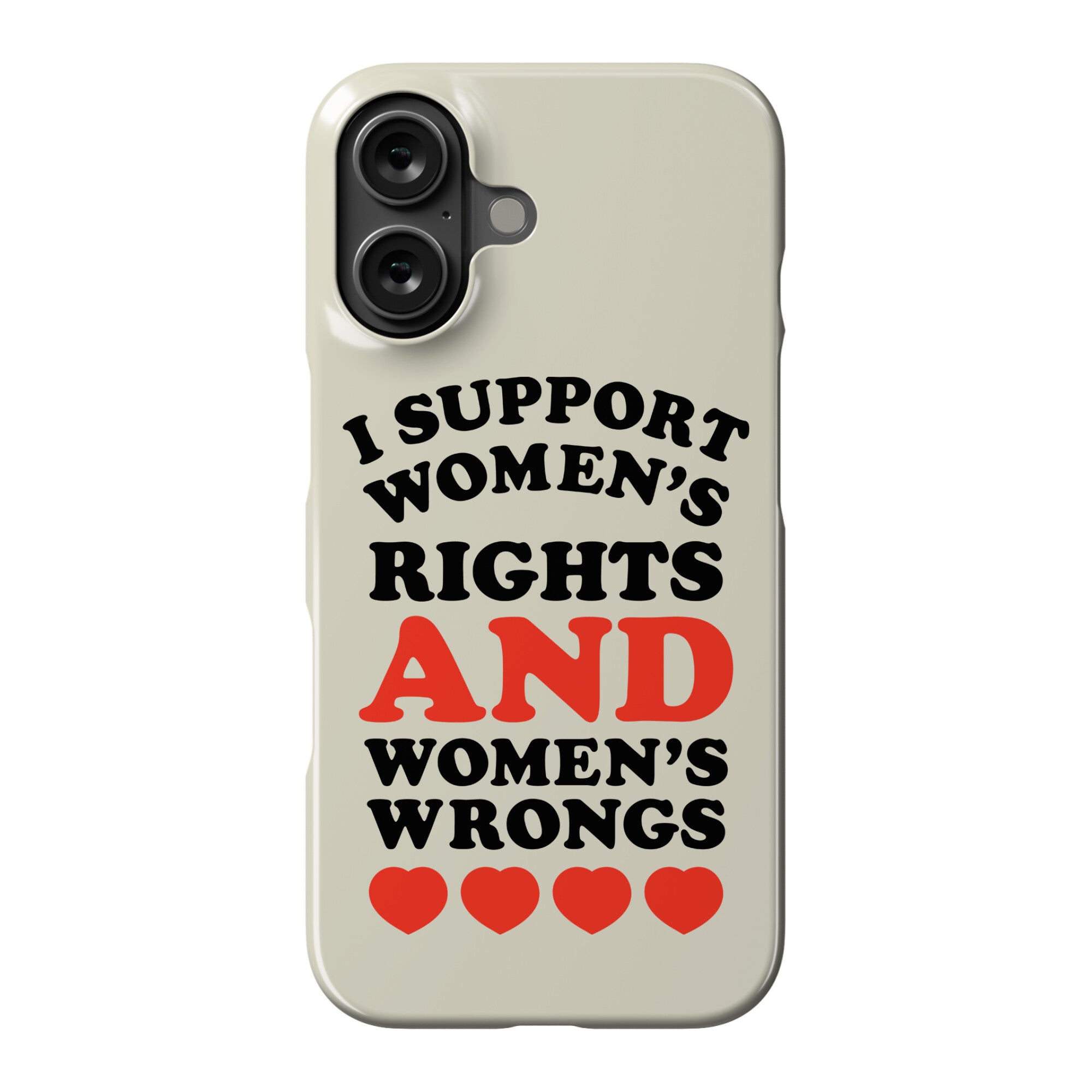I Support Women's Rights AND Women's Wrongs <3 Phone Case